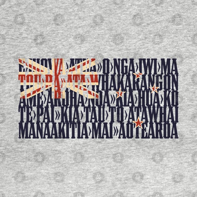 New Zealand national anthem flag - God Defend New Zealand by DAFTFISH